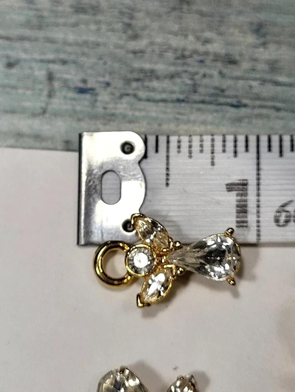 Gold Tone Angel and Cherub Jewelry Pin & Brooch - Sparkle Angel Pendant